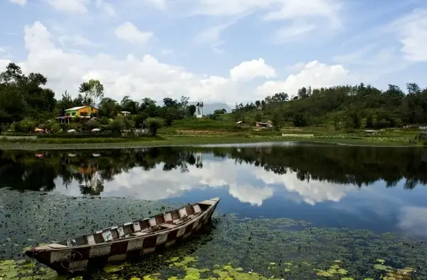 water boat clouds