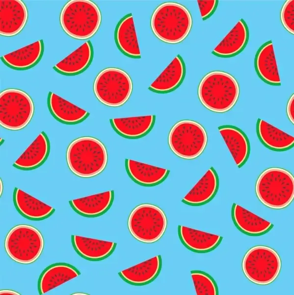 water melon background bright colored repeating design