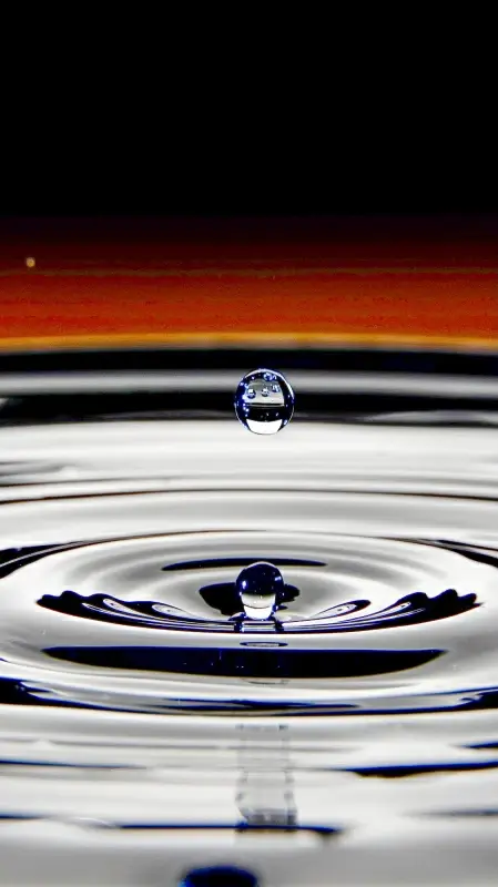 waterdroplet movement backdrop elegant contrast closeup 