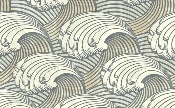 waves background classical closeup decor curves sketch