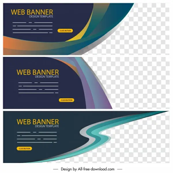 web banner templates modern abstract elegant decor
