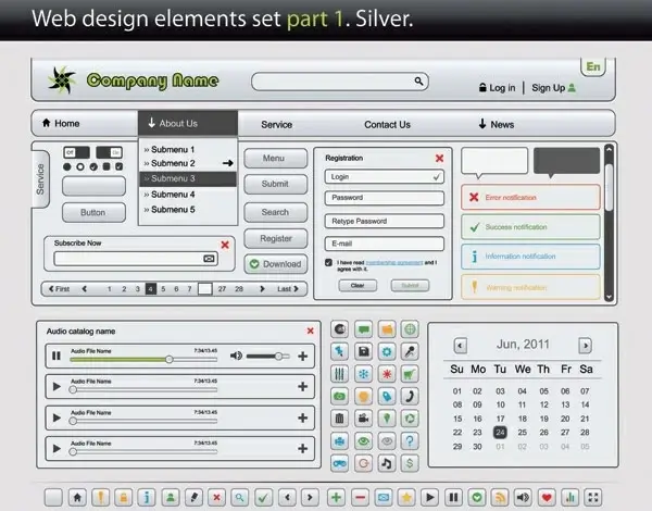 web design elements vector 1