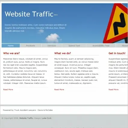 Website Traffic Template 