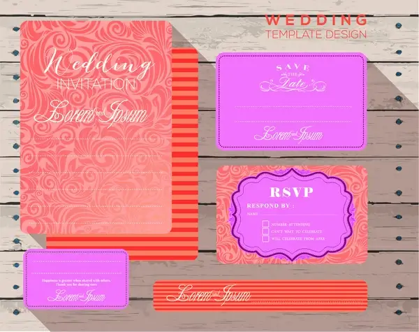 wedding design invitation card templates