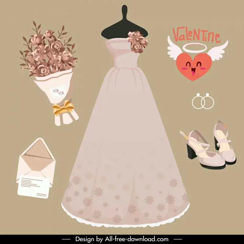  wedding dress design elements elegant bride accessories 