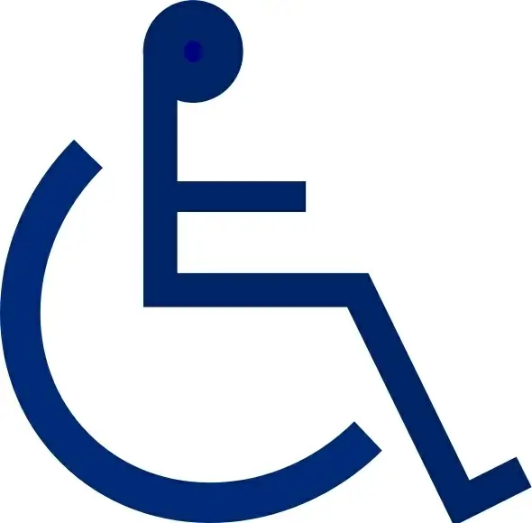 Wheelchair Sign clip art
