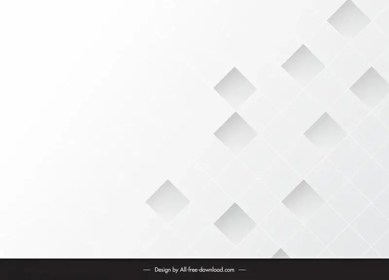 white abstract background template flat squares layout