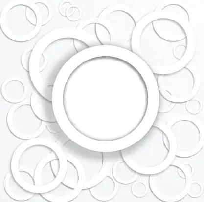 white circle background design vector 