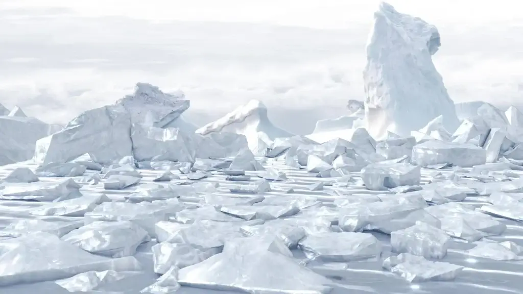 white frozen ice on sea