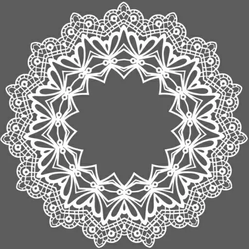 white lace frames vector