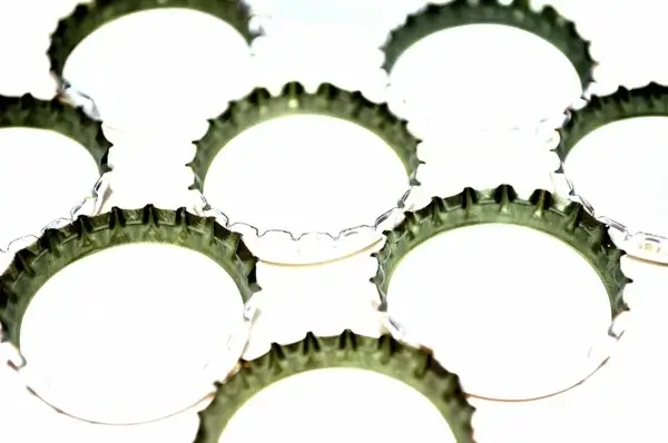 white metal lids