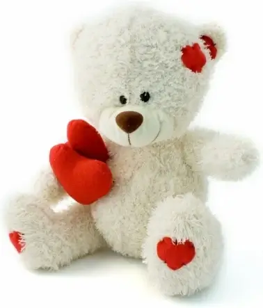 white teddy bear