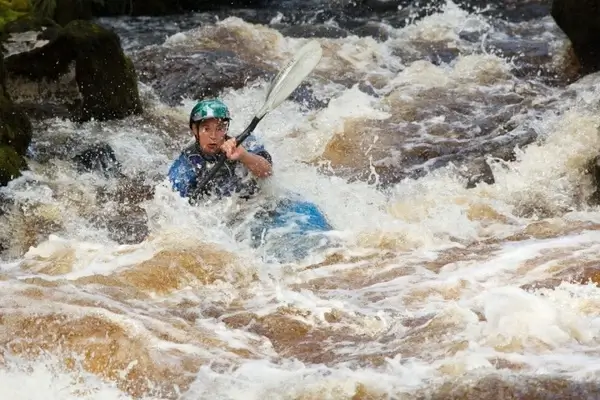 whitewater kayaker
