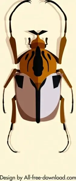 wild insect icon closeup 3d design