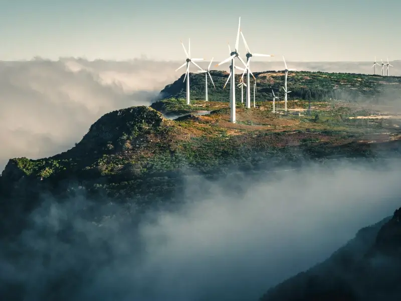 windfarm scenery picture cloud highland scene 