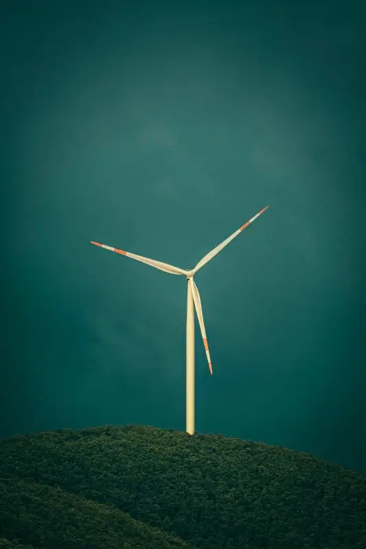 windfarm scenery picture dark contrast modern 