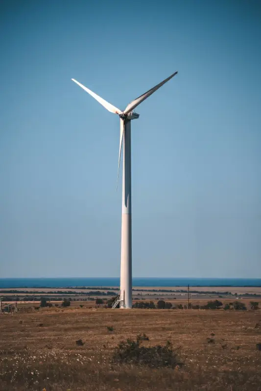 windfarm scenery picture wide meadow scene 