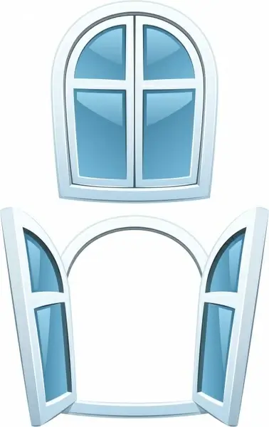 windows icons 3d modern design