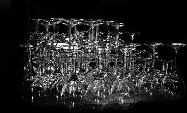 wineglass and champagne