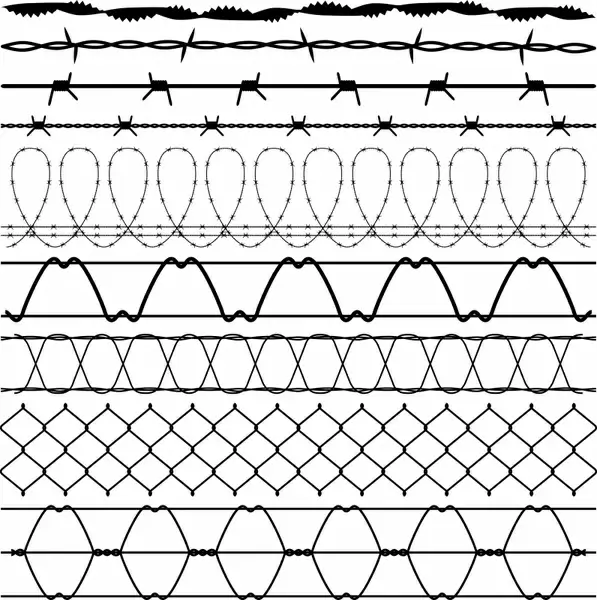 wire mesh elements templates black symmetric seamless design