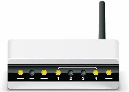 Wireless ADSL Modem Router Vector