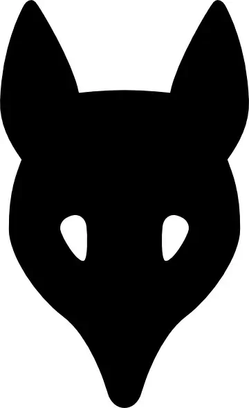 Wolf Head Silhouette clip art
