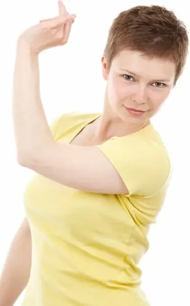 woman in a dancing pose