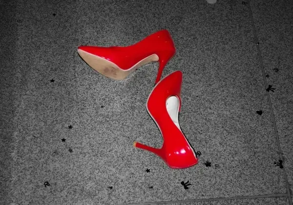 woman lost shoes