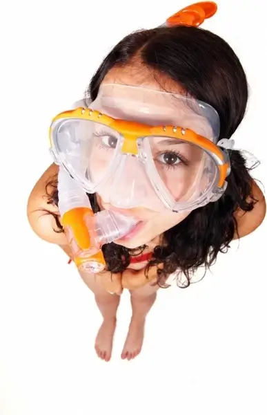 woman snorkeling