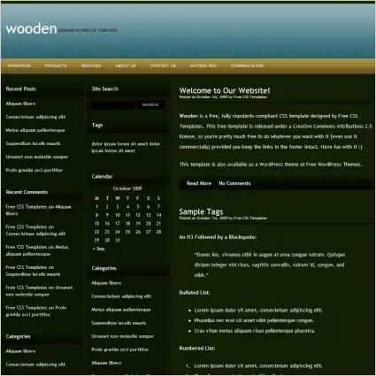 wooden