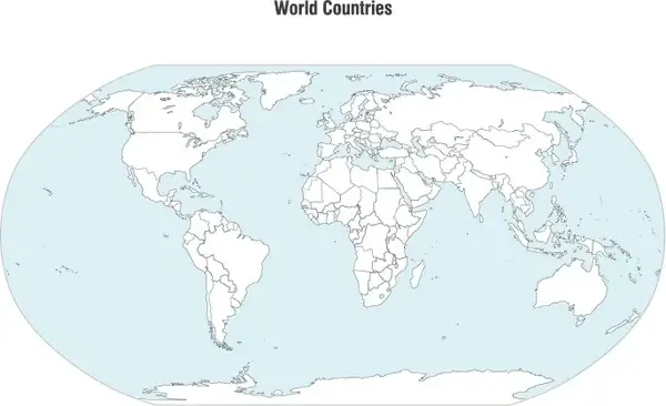 World Countries Map Vector 