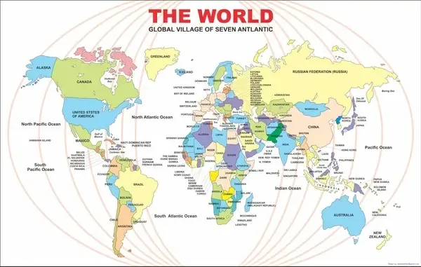 world map 2016