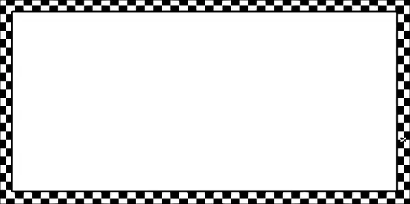 Worldlabel Border Bw Checkered X clip art
