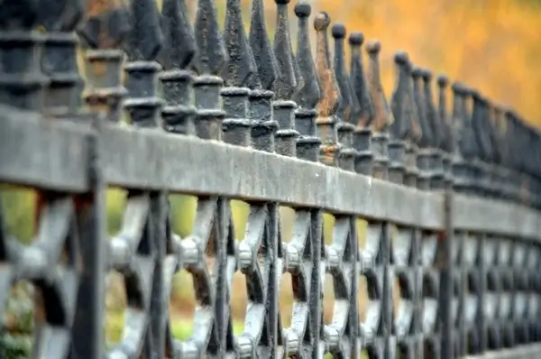 wrought iron fence