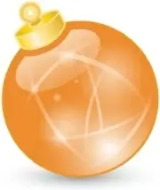 Xmas ball orange