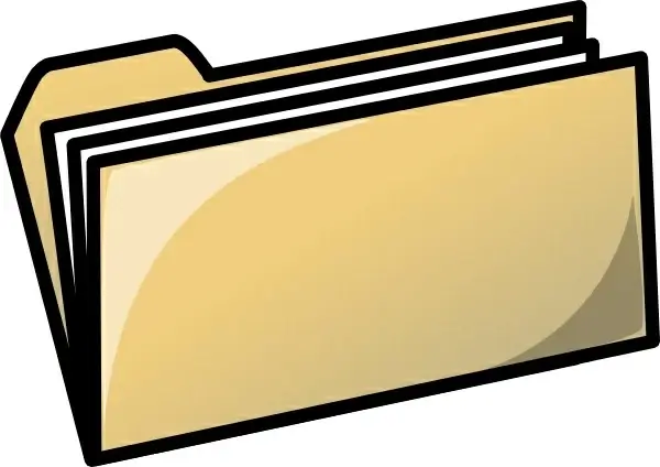 Yellow Folder clip art