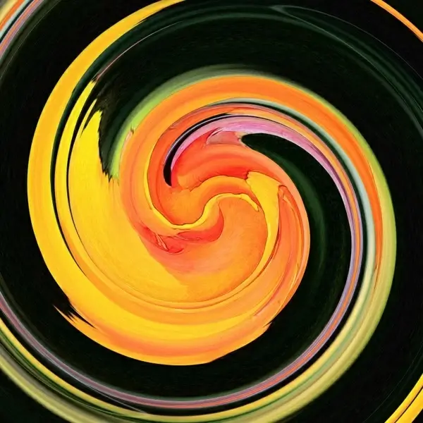 yellow red swirl