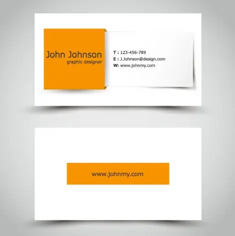 yellow style business cards anyway surface template vector