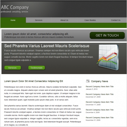 ABC Company Template Free website templates in css html js format for