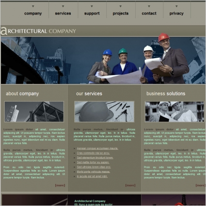 Architectural Company Template Free website templates in 