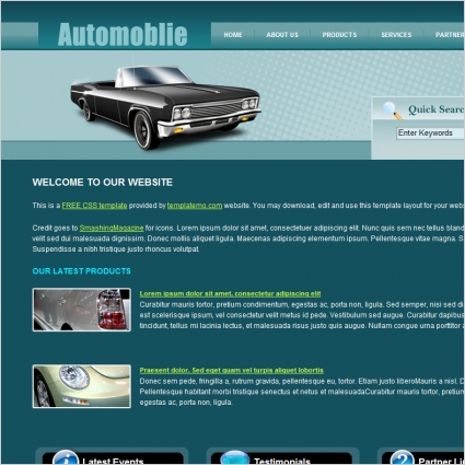 automobile Free website templates in css, html, js format for free ...