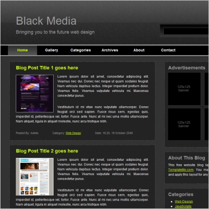 Black media. Templates sites Black. Black Media Word. NEXUSDB free download.