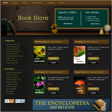 Book Store Free Website Templates In Css Html Js Format For Free