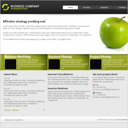 Business Company Template Free website templates in css html js