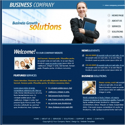 Business Company Template Free website templates in css html js