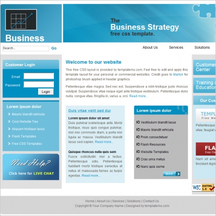 Business Strategy Template Free website templates in css ...