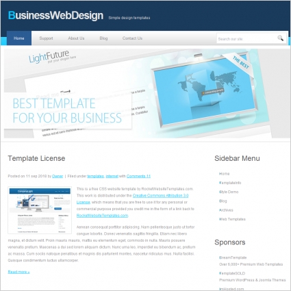 Business Web Design Template Free website templates in css ...