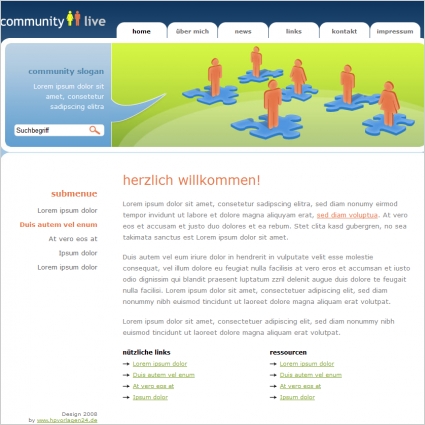 community templates free download