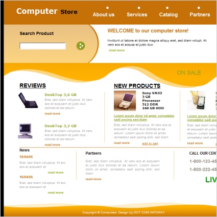 Computer Store Template Free Website Templates In Css Html Js Format For Free Download 58 44kb