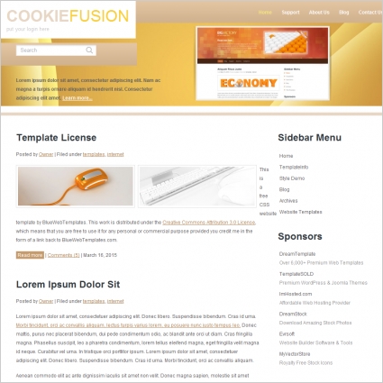 free fusion website templates